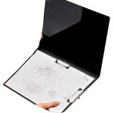 VLB Duraply&reg; Stay Clean Folding Clipboard 11" x 17" Black