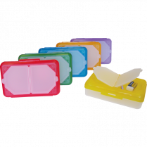 VLB Pencil Case with Organizer 8-1/2"W x 2-1/2"D x 5-1/2"H Assorted Colours