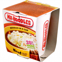 Mr. Noodles In a Cup Beef 64g 12/cse