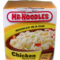 Mr. Noodles In a Cup Chicken 64g 12/cse
