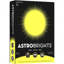Astrobrights&reg; 24lb Paper 8-1/2" x 11" Lift-Off Lemon 500/pkg
