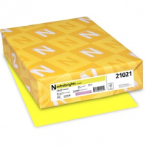 Astrobrights&reg; 65lb Cardstock 8-1/2" x 11" Lift-Off Lemon 250/pkg