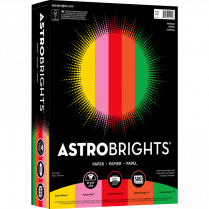 Astrobrights&reg; 24lb Paper 8-1/2" x 11" Assorted Vintage Colours 500/pkg