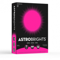 Astrobrights&reg; 24lb Paper 8-1/2" x 11" Fireball Fuchsia 500/pkg