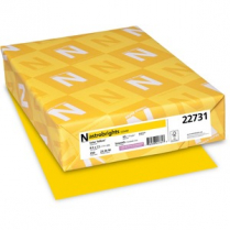 Astrobrights&reg; 65lb Cardstock 8-1/2" x 11" Solar Yellow 250/pkg