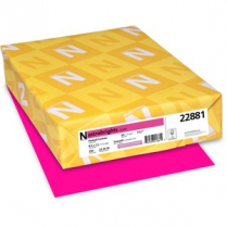 Astrobrights&reg; 65lb Cardstock 8-1/2" x 11" Fireball Fuchsia 250/pkg