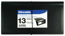 Winnable Poly Expanding File Cheque Blue