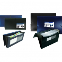 Winnable Poly Expanding File Letter Blue