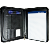 Winnable Zippered Padfolio Letter Black