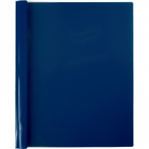 Winnable Poly Tang Clear Front Presentation Cover Letter Dark Blue 3/pkg