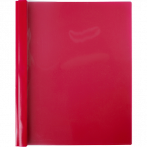 Winnable Poly Tang Clear Front Presentation Cover Letter Red 3/pkg