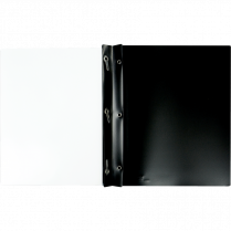 Winnable Poly Tang Clear Front Presentation Cover Letter Black