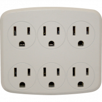 Woods&reg; 6-Outlet Wall Tap