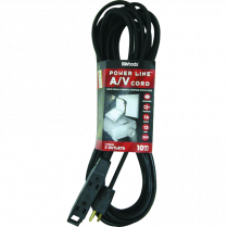 Woods&reg; Audio/Visual Extension Cord 10m (32.8') Black