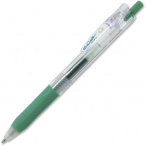 Zebra Sarasa&trade; Clip Eco Retractable Gel Pen Green