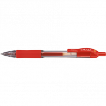 Zebra Sarasa&trade; Retractable Gel Pens 0.7 mm Red 12/box