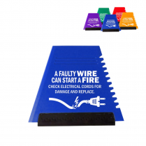 Bilingual Trapezoid Ice Scraper 50/pkg