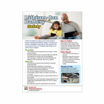 Lithium-Ion Battery Safety Tip Sheet (100 - English/Spanish)