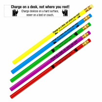 Pencils 50/pkg (5 colours with matching erasers)