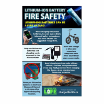 Posters - Lithium ion fire safety (11x17 - 25/pack)