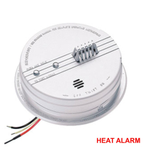 120VAC heat alarm - Responds to temp rather than smoke.
