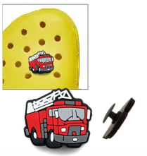 Shoe Charms - FireTruck (50 pkg)