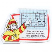 Sparky Magnet 2" x 3" "Plan Your Escape" 50/PK