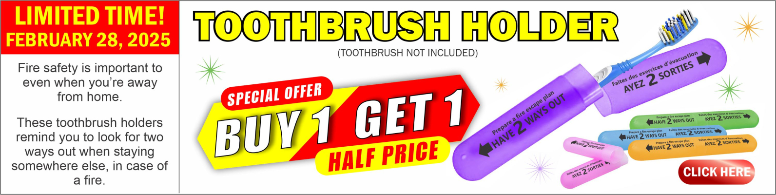 Toothbrush holder - BOGO