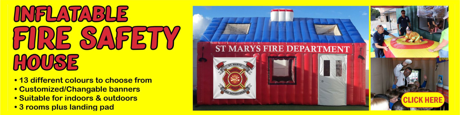 Inflatable fire House