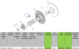 DRIVEN PULLEY SKI-DOO SKANDIC, EXP 600-V-800, V1000, V1300