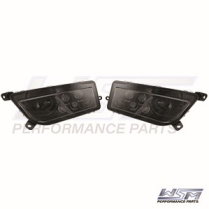 L.E.D HEADLIGHTS: POLARIS 1000 RZR - SMOKED LENSES