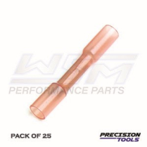 CRIMP BUTT CONNECTOR SHRINK TUBE 25 PER BAG 18-22 GAUGE PINK