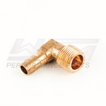 HOSE BARB 90 DEGREE ELBOW: 3/8'' HOSE X 3/8'' MALE