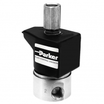 PARKER,SKINNER,DIRECT ACTING,3W,N/O,SS,1/4",BUNA,120/60