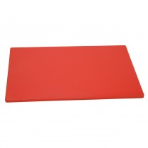 CUTTING BOARD 12"x18" RED POLY(D)