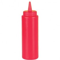 SQUEEZE BOTTLE  32OZ RED WIDE MOUTH(D)