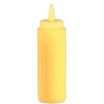 SQUEEZE BOTTLE  32OZ YELLOW WIDE MOUTH(D)