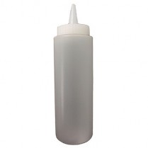 SQUEEZE BOTTLE 32OZ CLEAR WIDE MOUTH