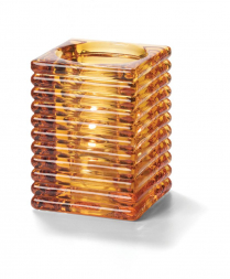 Hollowick Amber Horizontal Rib Glass Lamp(x)