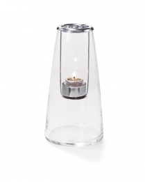 Hollowick Clear Tall, Lighthouse Tealight Glass Lamp (X)
