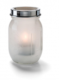 Hollowick Satin Linen Firefly Tealight Glass Lamp (X)