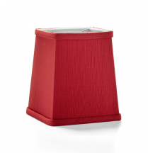Hollowick Crimson Tapered Square Fabric Candlestick Shade(x)