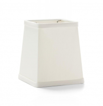 Hollowick Ivory Tapered Square Fabric Candlestick Shade (X)