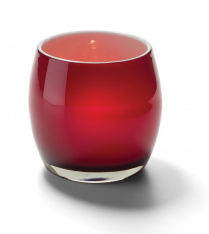 Hollowick Red and White Candy Apple Glass Votive Lamp (X)