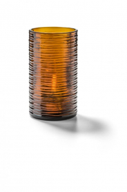 Hollowick Dark Amber Typhoon Spun Glass Cylinder Lamp(x)