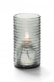 Hollowick Smoke Typhoon Spun Glass Mid-Size Cylinder Lamp(x)