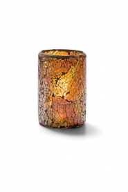 Hollowick Gold Crackle Cylinder Glass Lamp (X)