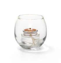 Hollowick Clear Small Bubble Tealight Glass Lamp (X)