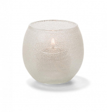 Hollowick Clear Ice Small Bubble Tealight Glass Lamp (X)