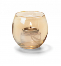 Hollowick Gold Small Bubble Tealight Glass Lamp (X)